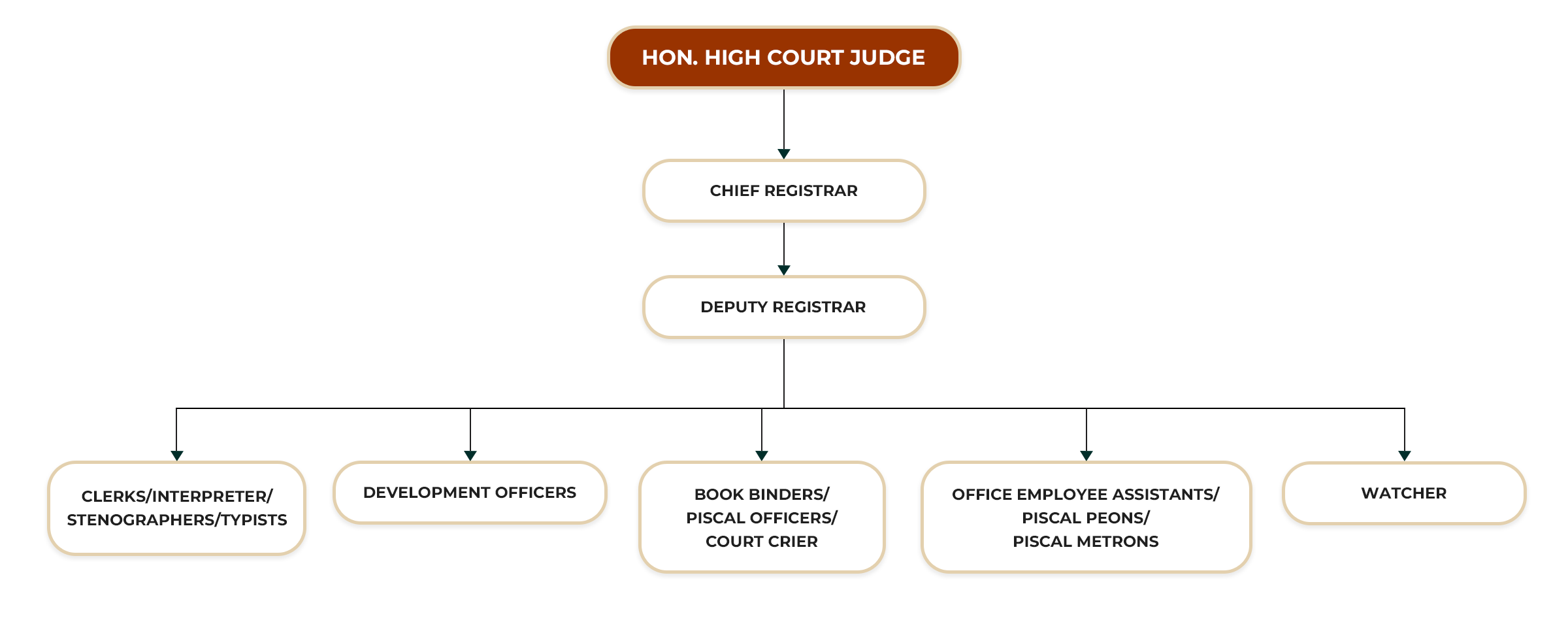 HIGH COURT BALAPITIYA ORGANIZATIONAL STRUCTURE